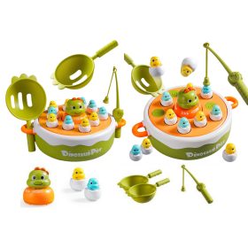 Játék Dinoszaurusz horgászbotok Kiegészítők Fa zöld