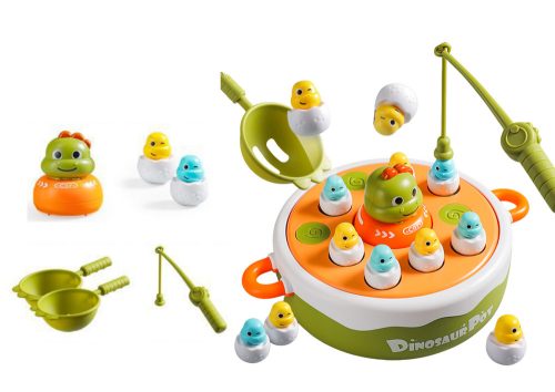 Játék Dinoszaurusz horgászbotok Kiegészítők Fa zöld