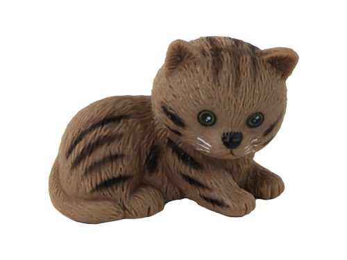 Gyermek baba Emily Spring hosszú hajú kék ruha cica