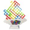 Tetris Torony Kiegyensúlyozó Ügyességi Játék 48 Kocka 22 Színkártya