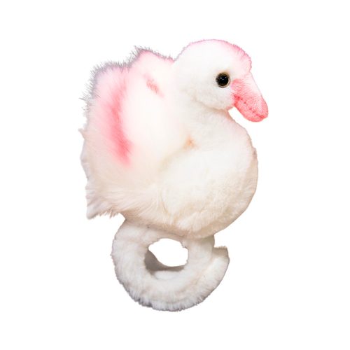 Plüss Swan Mascot karkötő karkötő kézi fehér