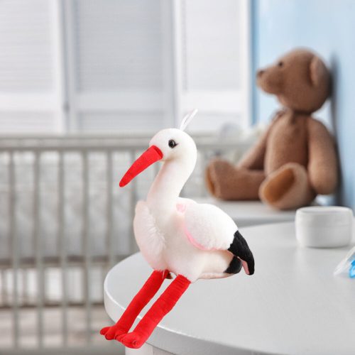 Plüss Stork Bird Plüss Kabalája Bújós játék 37cm