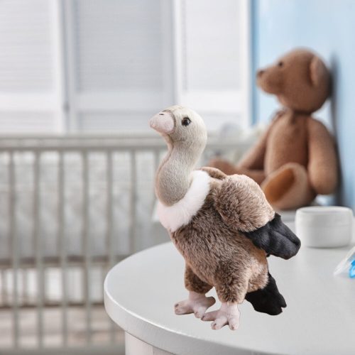 Plüss keselyű madár plüss kabalája bújós játék 25cm