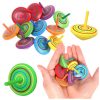 Mini Spinning Top színes fa ügyességi játék 4cm