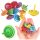 Mini Spinning Top színes fa ügyességi játék 4cm