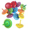 Mini Spinning Top színes fa ügyességi játék 4cm