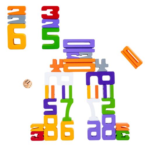 Fa számok matematika tanulási kocka oktatási blokkok