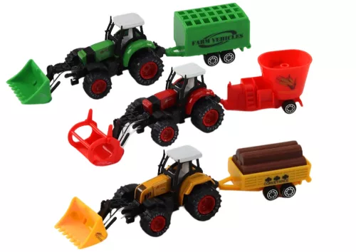 Traktor Pótkocsi Kotró Bulldózer Mezőgazdasági Gép 3 színben