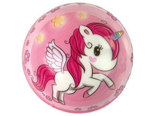 Puha szivárvány labda babának 8 cm átmérőjű.