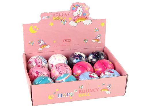 Puha szivárvány labda babának 8 cm átmérőjű.