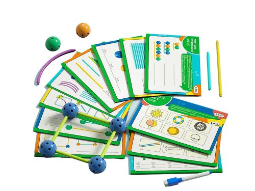 3D konstruktív geometriai téglakészlet 142el.