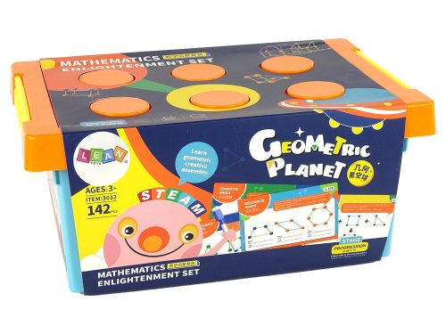 3D konstruktív geometriai téglakészlet 142el.