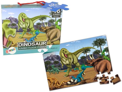 Puzzle gyerekeknek, dinoszauruszok kirakós játék 48