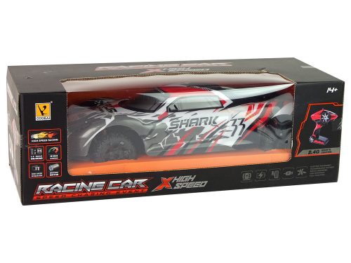 Sportautó R/C 1:8 szürke fehér