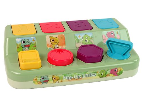 Állatos dinoszauruszos kisgyermek felugró ügyességfejlesztő játék.