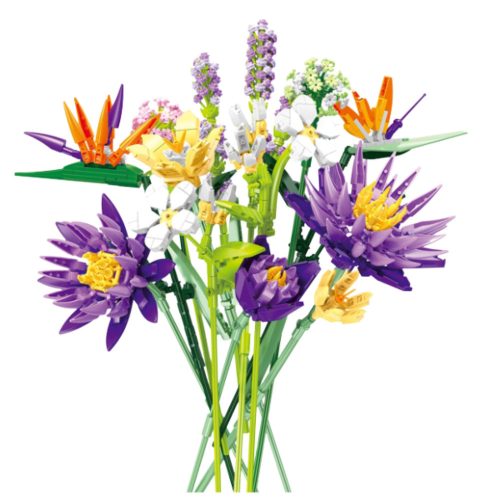 Építőkockák Trópusi Virágcsokor 890 db.