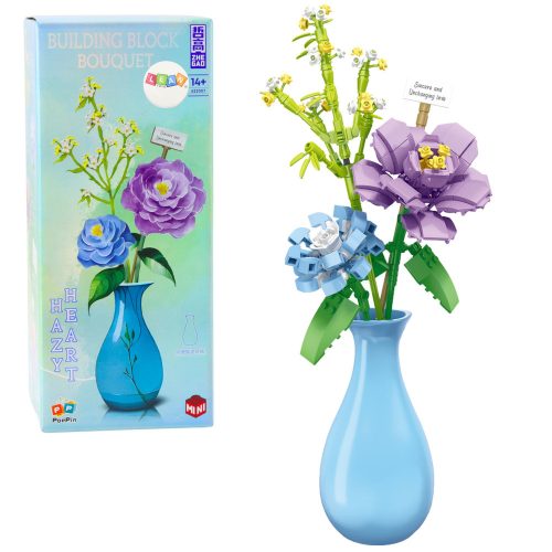 Építőkockák Virágok Vázában Csokor 257 db.