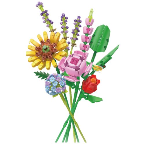 Virágcsokor építőkockák kompozíció 539 db.