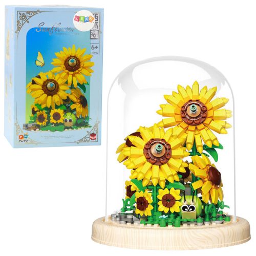 Építőkockák Virágok Napraforgók Kupolában 633 db.