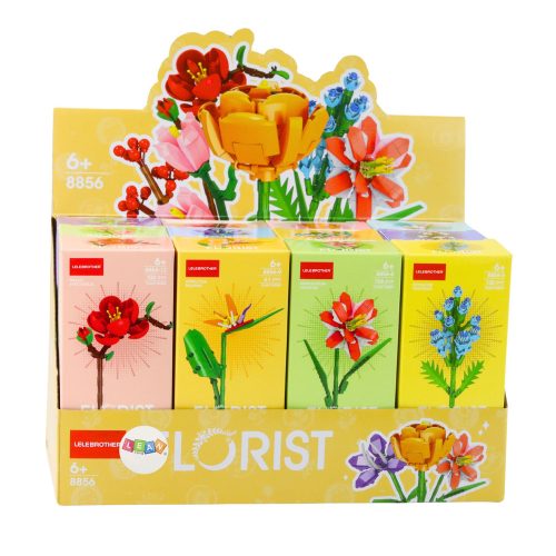 Építőkockák Egy Dekoratív Virág 61-158 db Mix