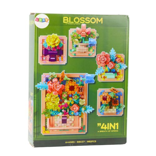 Építőkockák Virágok keretkompozíciókban 4 az 1-ben 882 db.