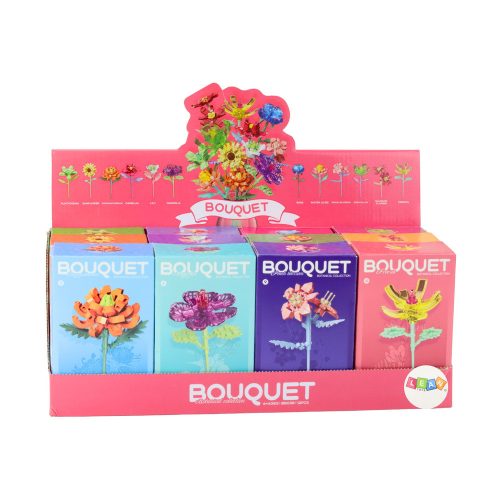 Építőkockák Egyszeri Dekoratív Virág 71-106 db.