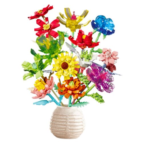 Építőkockák Virágcsokor Kompozíció 1001 db.