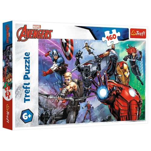 Marvel Puzzle 160 db. Mindig kész hősök Trefl 15424