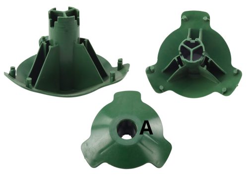 Test a karácsonyfaállvány 3 lábának rögzítéséhez