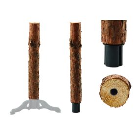   Fából készült fatörzs állvány négy lábon karácsonyfához a törzsön