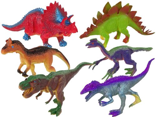 Dinoszaurusz figurák színes 6 db