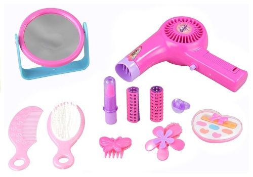 Girls Beauty Kit Hajkiegészítők Valósághű hajszárító készlet egy táskában