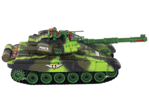 Nagy távirányítású katonai RC 360 fokos tank