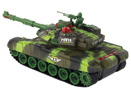 Nagy távirányítású katonai RC 360 fokos tank