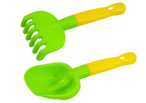 Homok, Vödör, Szűrő, Formák készlet, 8 részes, Színes