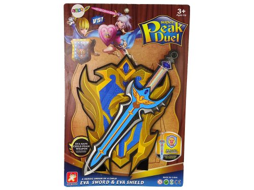 Blue Warrior Sword Shield készlet EVA habból.