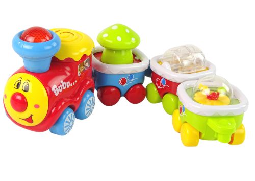 Színes oktatási vonat kisgyermekeknek Fény- és hanghatások