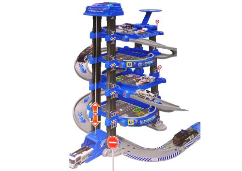 Rendőrségi négyszintes parkoló 1:64 Járművek Hangfények