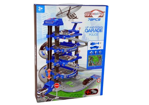 Rendőrségi négyszintes parkoló 1:64 Járművek Hangfények