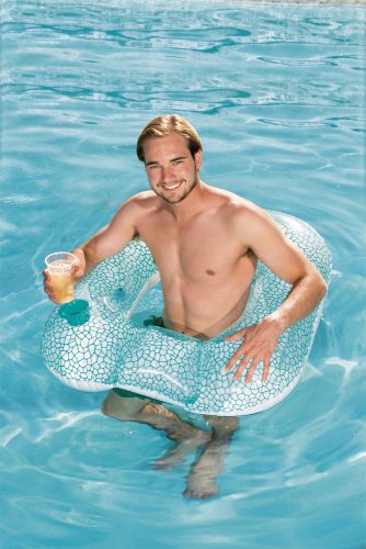 Felfújható úszópárna, kék, 102 x 94 cm, Bestway 43097