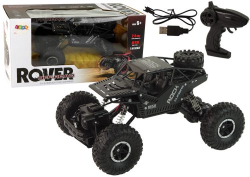 RC Rover 1:16 autó fekete távirányítós jármű