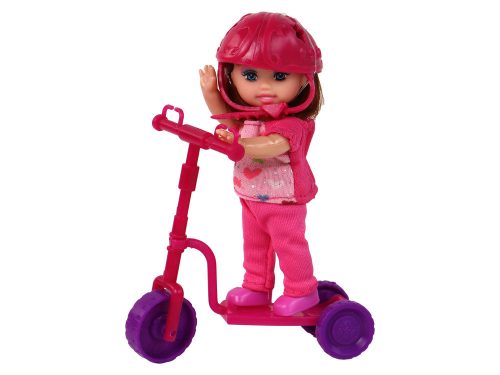 Lucy Doll Set Lila roller gördeszkás sisakok