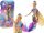 Mermaid Doll Blue Long Szőke haj Mermaid Tail flitterek
