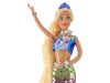 Mermaid Doll Blue Long Szőke haj Mermaid Tail flitterek
