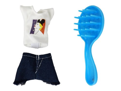 Gyermek baba Hosszú Szőke Haj Kék Fürdőköpeny Kád Fürdőszoba