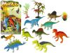 Dinoszaurusz figurák készlete 9 darab színes