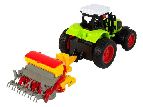 Mezőgazdasági jármű traktor bálázóval R/C 1:16 Green