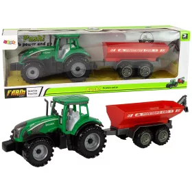 Zöld traktor Red Trailer Fractal meghajtóval