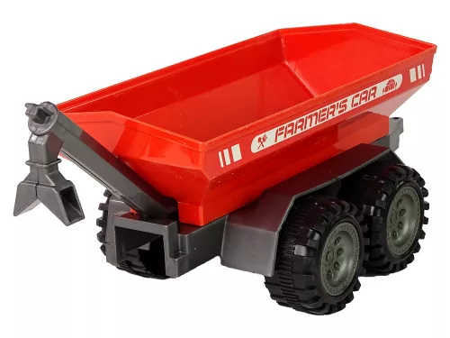 Zöld traktor Red Trailer Fractal meghajtóval