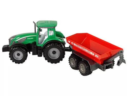 Zöld traktor Red Trailer Fractal meghajtóval